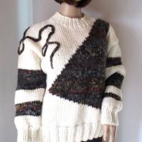 Warmer Pullover in tollen Farben aus weicher dicker Wolle, Outdoor, Oversize Bild 1