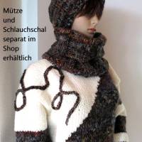 Warmer Pullover in tollen Farben aus weicher dicker Wolle, Outdoor, Oversize Bild 6