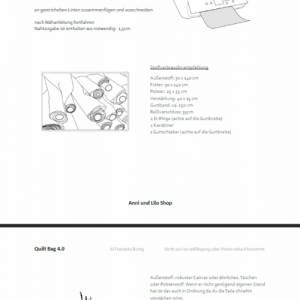 SCHNITTMUSTER deutsch & englische Sprache, Quilt Bag Rom 4.0, Crossbodybag, DIY Nähprojekt, digitales PDF Schnittmuster Bild 4