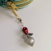 Außergewöhnlicher Schutzengel mit Totenkopf-Perle als Anhänger für deinen Schlüssel oder deine Tasche Bild 6