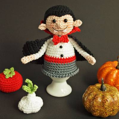 Häkelanleitung Eierwärmer Vampir - PDF Datei