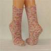 Einzelpaar - handgestrickte Socken, Strümpfe Gr. 37/38, Damensocken in pastellfarben Bild 3