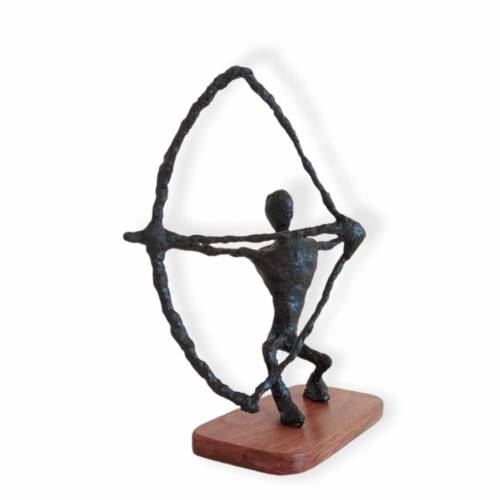 Moderne Skulptur Bogenschießen Geschenk