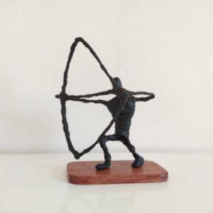 Moderne Skulptur Bogenschießen Geschenk Bild 4