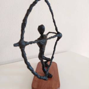 Moderne Skulptur Bogenschießen Geschenk Bild 6