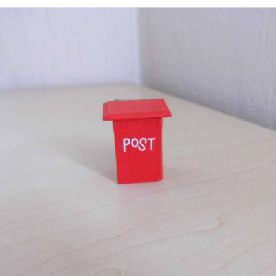 Miniatur Briefkasten - Wichteldorf - Feengarten - Basteldekoration - zum Öffnen - Briefe - Geld oder Süßes verstecken