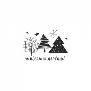 Stempel Winterwonderland Motiv 62 x 42 mm Bild 3