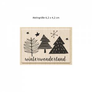 Stempel Winterwonderland Motiv 62 x 42 mm Bild 4