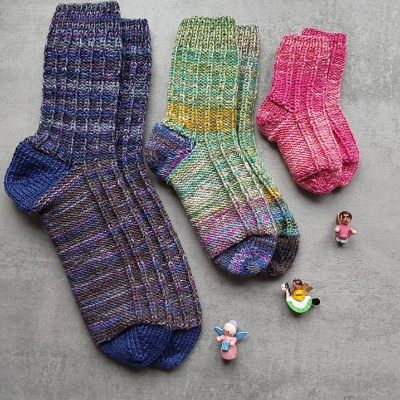 Anleitung: Sima - warme Socken stricken Gr. 20-51