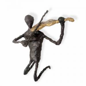 Skulptur Figur Geigenspielerin Tischdekoration Bild 1