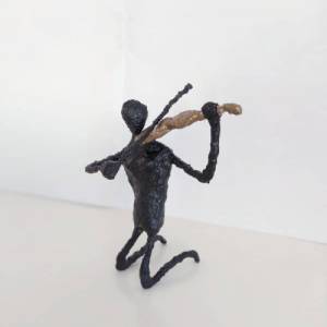 Skulptur Figur Geigenspielerin Tischdekoration Bild 4