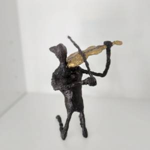 Skulptur Figur Geigenspielerin Tischdekoration Bild 7