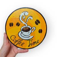 Deko Schild Coffee Time Pop Art Bild 1