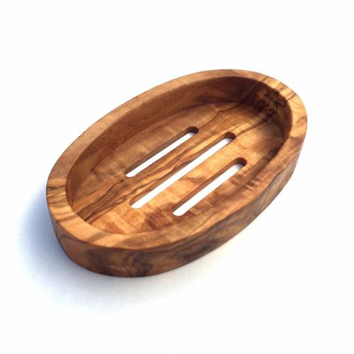 Seifenschale oval, Seifenablage, Badezimmer, Gäste WC, handgemacht aus Olivenholz.
