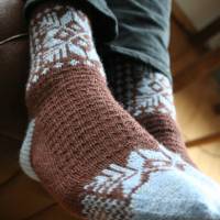 Anleitung: Eisbaer - Socken stricken mit Colorwork Fair Isle Bild 8