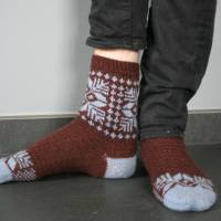 Anleitung: Eisbaer - Socken stricken mit Colorwork Fair Isle Bild 9