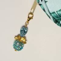 Außergewöhnlicher Schutzengel mit Totenkopf-Perle als Anhänger für deinen Schlüssel, deine Tasche oder deine Halskette Bild 3