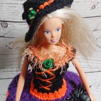 Halloween - Hexe, Klorollenhut mit Puppe Bild 2