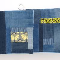 Topflappen Set Easy upcycling Jeans & Baumwolle Bild 6