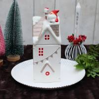 Gebäckdose Haus mit Wichtel Weihnachten Advent Bild 1