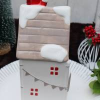 Gebäckdose Haus mit Wichtel Weihnachten Advent Bild 5
