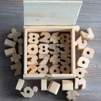 Zahlen und Mathe Symbole aus Holz, Zählen und Rechnen lernen nach Montessori, Kindergarten Lernspielzeug für Kinder ab 3 Bild 6