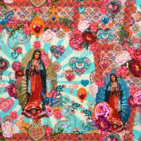 ♕ Canvas Panel Tasche mit Madonna Jesus Jesuskind Maria 125 x 150 cm Nostalgisch ♕ Bild 3