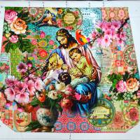 ♕ Canvas Panel Tasche mit Madonna Jesus Jesuskind Maria 125 x 150 cm Nostalgisch ♕ Bild 5