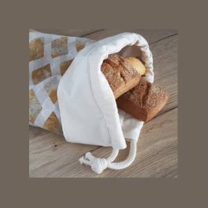 Brotbeutel & Brötchenbeutel | wiederverwendbarer Backwaren Einkaufsbeutel | nachhaltige Einkaufstasche | Zero Waste | Fr Bild 1