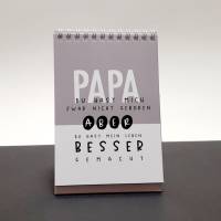 Papa Kalender Tischaufsteller mit Dankes-Sprüchen für jede Gelegenheit Bild 2