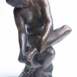 Bronze Akt - Die Badende - nach Dalou - Erotica Bild 2