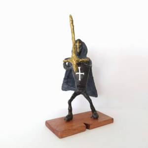 Skulptur zeitlos Tempelritter Kämpfer Ritter mit Schwert Bild 4