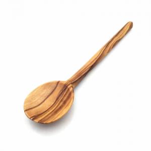 Esslöffel runder Griff, Leicht, Holzlöffel handgefertigt aus Olivenholz Bild 1