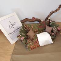 Grünes Taschentücher-Sofa, Umhüllung für Kosmetiktücherbox, Überzug für Taschentücherbox als Geschenk zu Ostern Bild 9