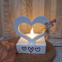 Teelichthalter-Set Herz ~ Windlicht ~ Deko Kerzenhalter ~ Teelicht Herbstzeit Bild 1