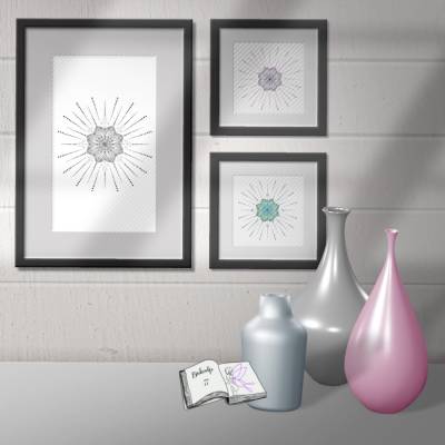 Digiset Strahlen Mandala