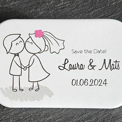 Statt Karten: Save the Date - Magnet ~ 68x44mm