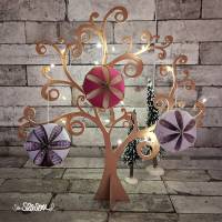Blüten-Christbaumkugel, Plotterdatei für Papier, SVG inkl. Anleitung, Anfänger geeignet, Schneidedatei Ornament Bild 2
