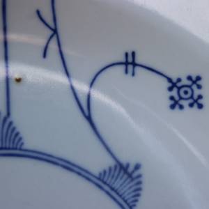 3er Set Suppenteller Pastateller Porzellan Indisch Blau Strohblumen Kalk Eisenberg Porzellan 60er 70er Jahre DDR Bild 6