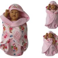 baby wrap kuscheliger wende / schlafsack - strampelsack  aus fleece Bild 1