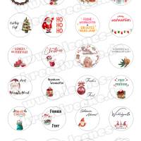 Teelichtbotschaften Teelichtböden Weihnachten - 24 Motive - zum Download PDF, PNG, JPG Bild 5