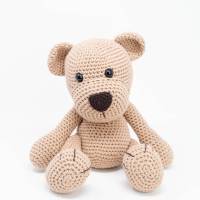 Handgemachter Bio Teddybär, verschiedene Farben und Melodien wählbar Bild 1