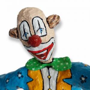 Großer Clown Skulptur Pop Art "Clownfigur auf dem Einrad" Bild 5