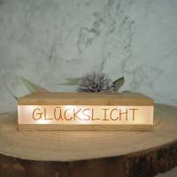 Lichterbox / Leuchtbox mit Spruch / Glückslicht Bild 1