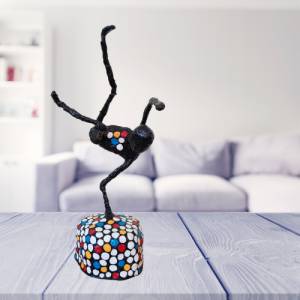 Skulptur Pop Art Akrobat Dekorationsobjekt Unikat Geschenk Bild 3
