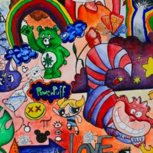 Bugs Bunny - Simpsons - Micky Maus Comic | Poster POP ART| Bild | Kunst Streetart | Contemporary | Modern Wall Art | Urb Bild 7