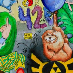 Bugs Bunny - Simpsons - Micky Maus Comic | Poster POP ART| Bild | Kunst Streetart | Contemporary | Modern Wall Art | Urb Bild 8