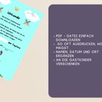 Urkunde Ritter | Schatzsuche | Ritter Urkunden A4 | Urkunden ausdrucken | Kindergeburtstag | Mitgebsel Kindergeburtstag Bild 2