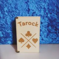 Tarock Karten Etui aus Holz für Tarockkarten | Kartenspiele Aufbewahrungsbox Bild 1