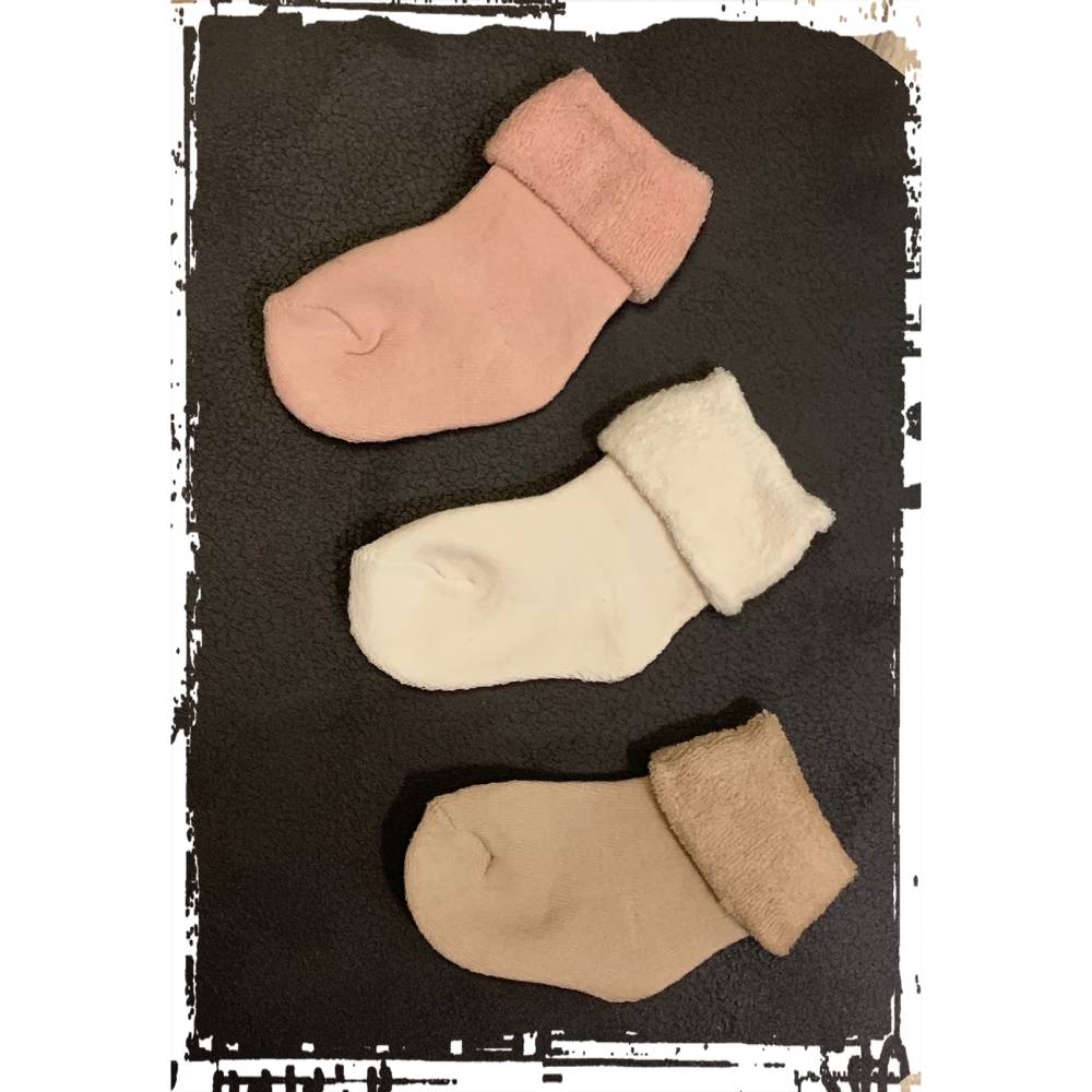 Baby Socken Set 0-6 Monate - Mama Papa Aufdruck Mit Herzen